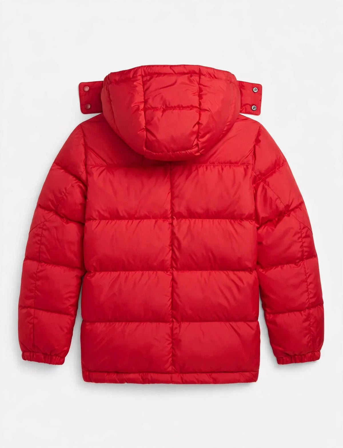 Men's Winter Puffer Jacket - No Logo - 4 Colors - Hooded Warm Puffy Coat - Front & Back View