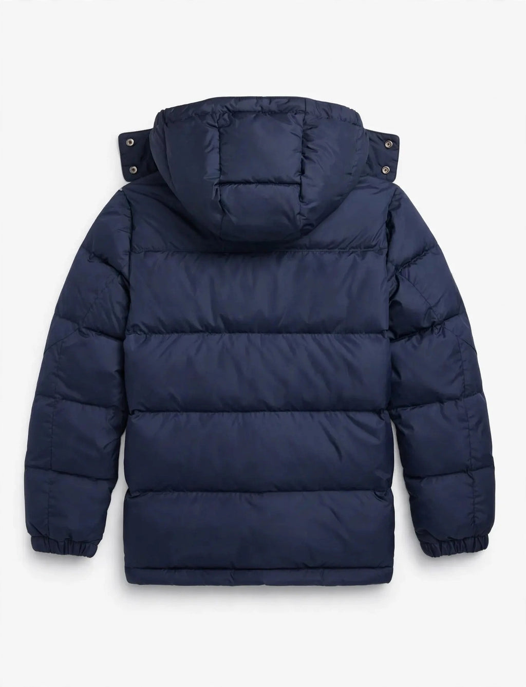 Men's Winter Puffer Jacket - No Logo - 4 Colors - Hooded Warm Puffy Coat - Front & Back View