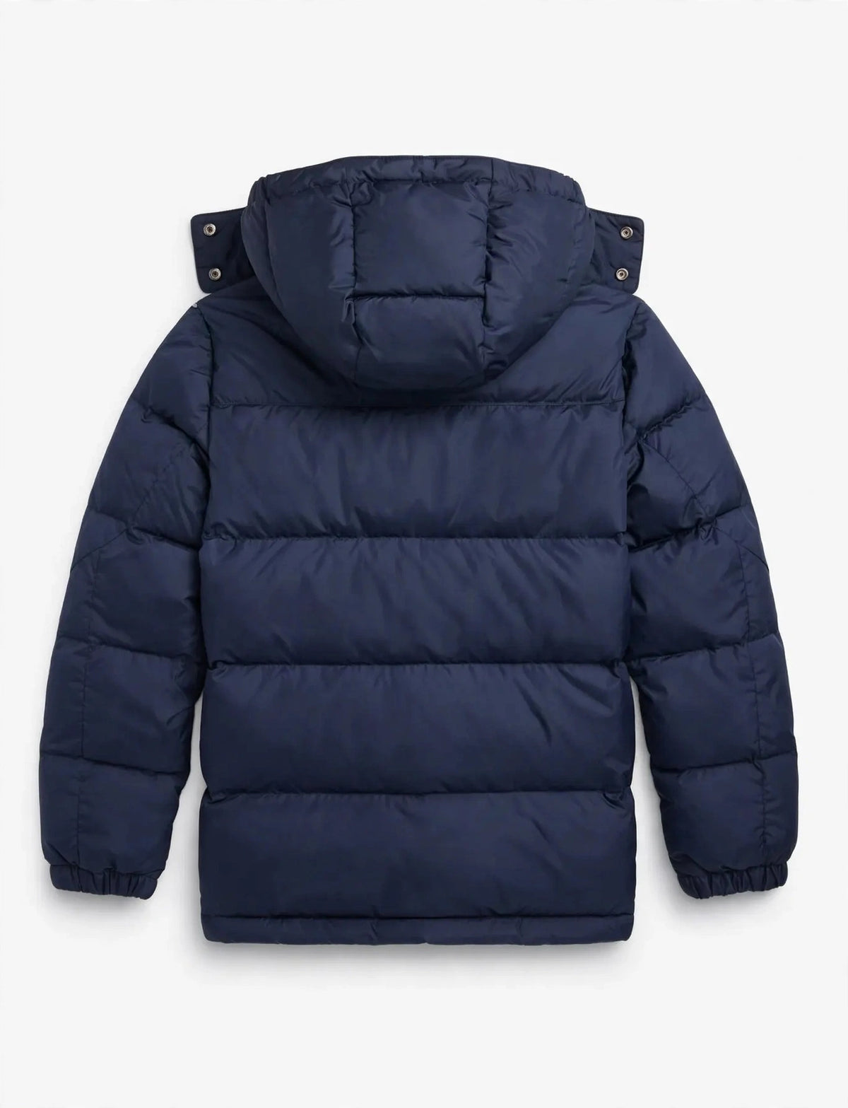Men's Winter Puffer Jacket - No Logo - 4 Colors - Hooded Warm Puffy Coat - Front & Back View