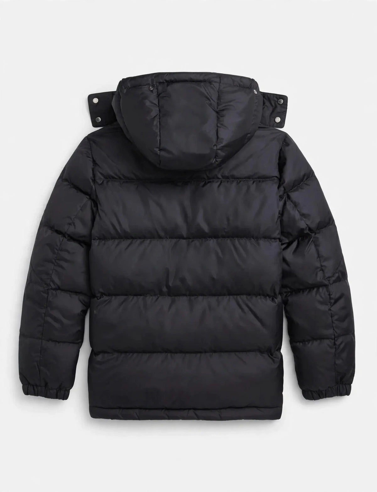 Men's Winter Puffer Jacket - No Logo - 4 Colors - Hooded Warm Puffy Coat - Front & Back View
