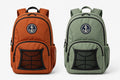 Anchor Clothing Signature Backpack - Water-Resistant Daypack with Embroidered Anchor Patch - Burnt Orange