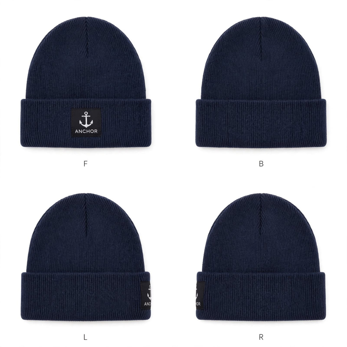 Anchor Clothing Signature Cuffed Beanie - Premium Knit Fisherman Beanie with 3D Embroidered Anchor Logo | 6 Colors