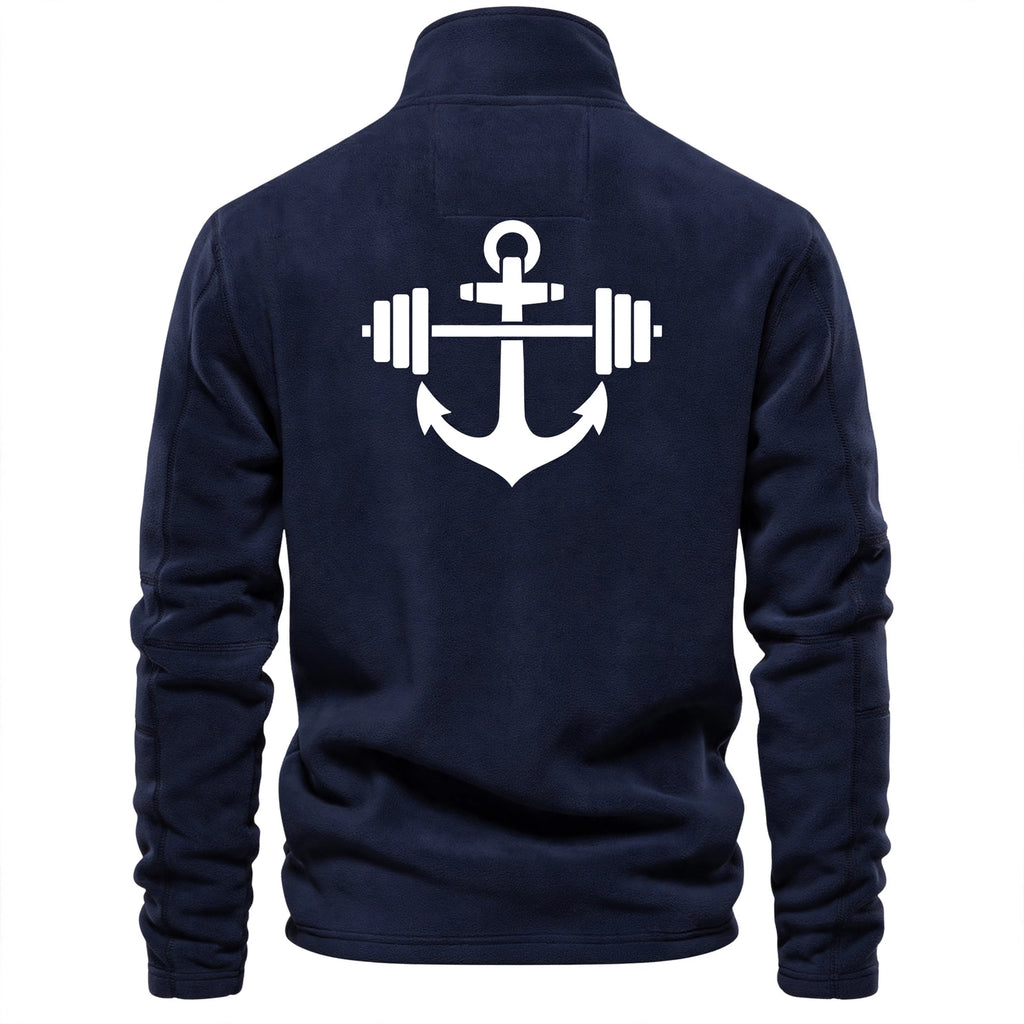 Men's Quarter Zip Fleece Pullover - Warm Polar Fleece Mock Neck Sweater - Casual Long Sleeve Thermal Top