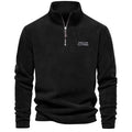 Men's Quarter Zip Fleece Pullover - Warm Polar Fleece Mock Neck Sweater - Casual Long Sleeve Thermal Top