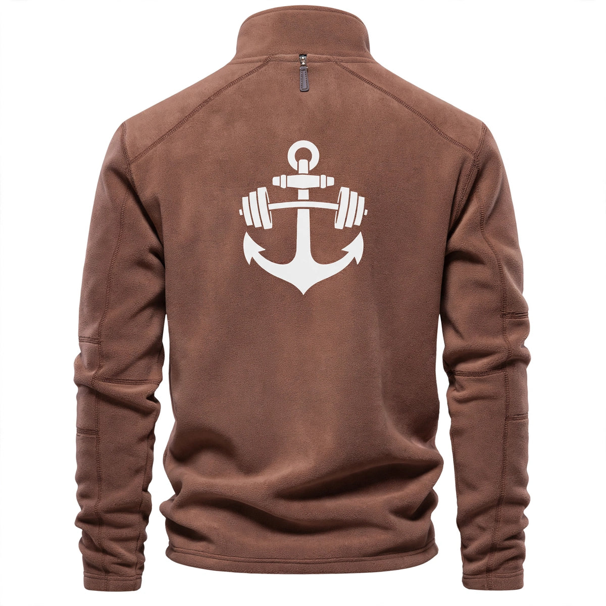 Men's Quarter Zip Fleece Pullover - Warm Polar Fleece Mock Neck Sweater - Casual Long Sleeve Thermal Top
