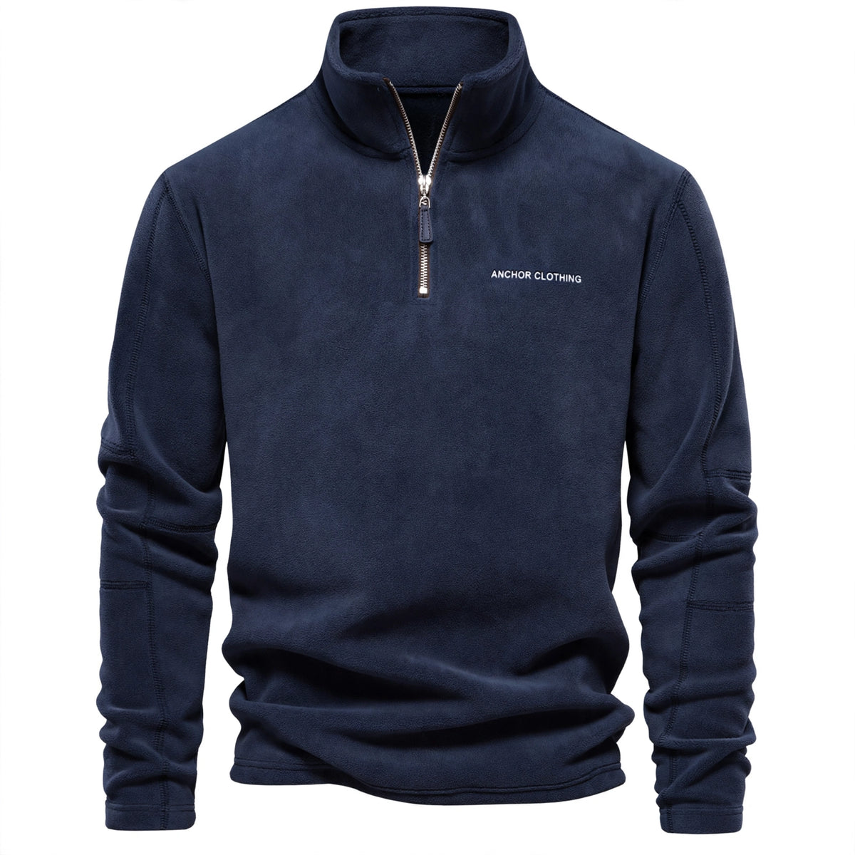 Men's Quarter Zip Fleece Pullover - Warm Polar Fleece Mock Neck Sweater - Casual Long Sleeve Thermal Top