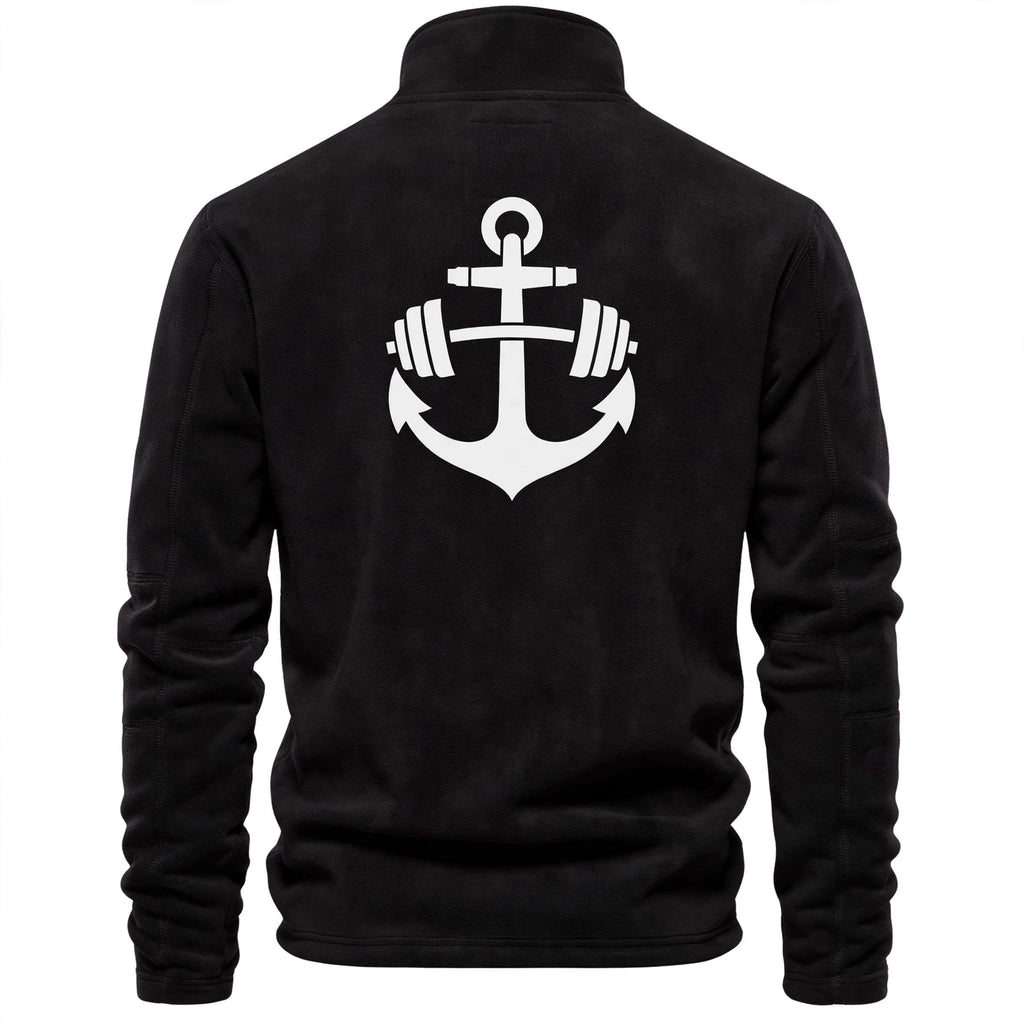 Men's Quarter Zip Fleece Pullover - Warm Polar Fleece Mock Neck Sweater - Casual Long Sleeve Thermal Top