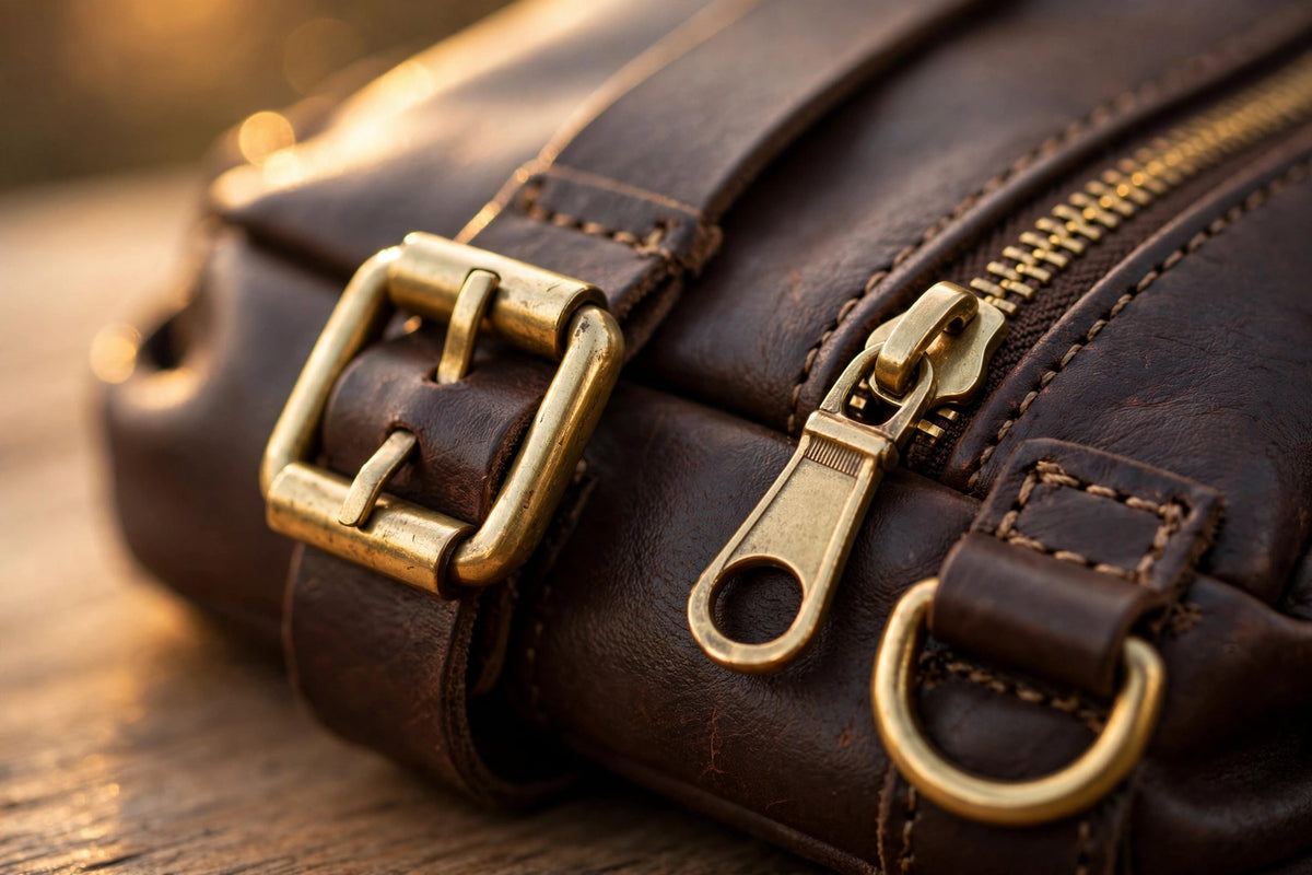 Anchor Heritage Leather Backpack - Vintage Dark Brown Daypack - Premium Full Grain Leather
