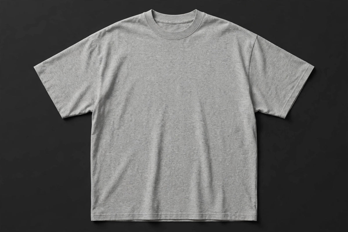 Essentials Oversized T-Shirt - Heavyweight Blank Tee | Unisex Drop Shoulder