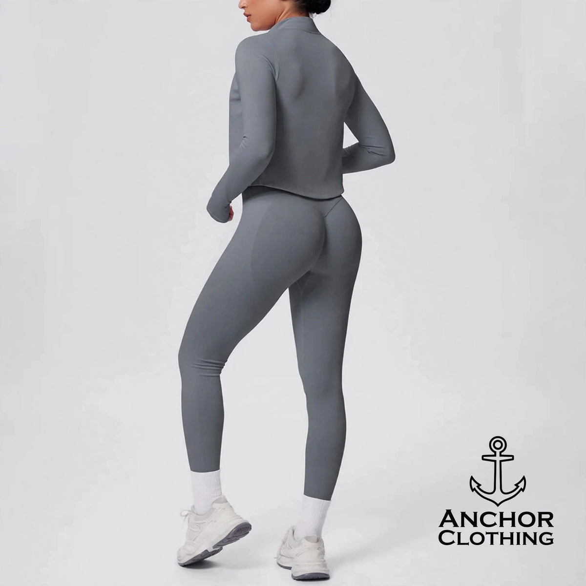 Women’s Seamless 3 Piece Yoga Set | Sports Bra Leggings & Zip Jacket | Matching Gym Outfit