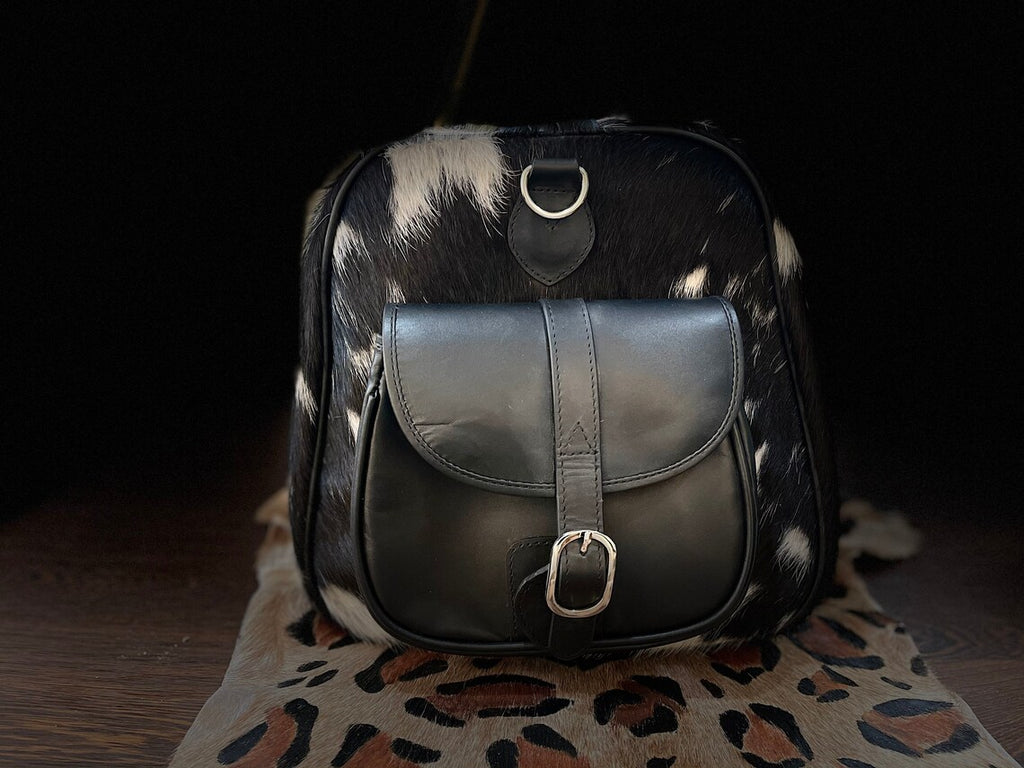 Luxury Cowhide Leather Duffle Bag – Handmade Custom Travel Weekend Bag