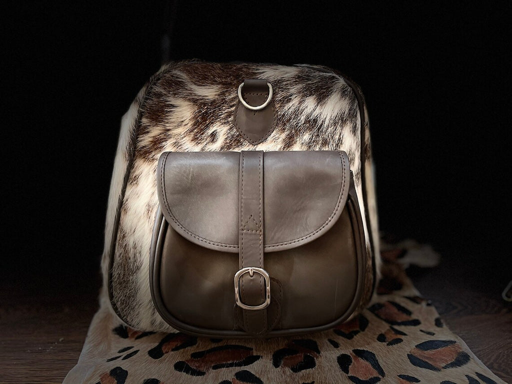 Luxury Cowhide Leather Duffle Bag – Handmade Custom Travel Weekend Bag