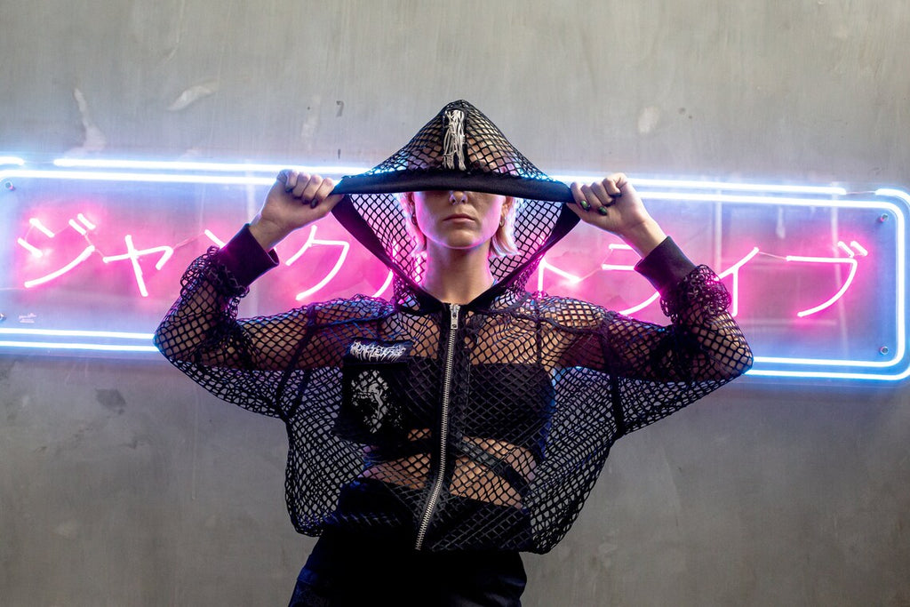 Urban Krusher Mesh Cropped Hoodie Jacket - LIMITED EDITION