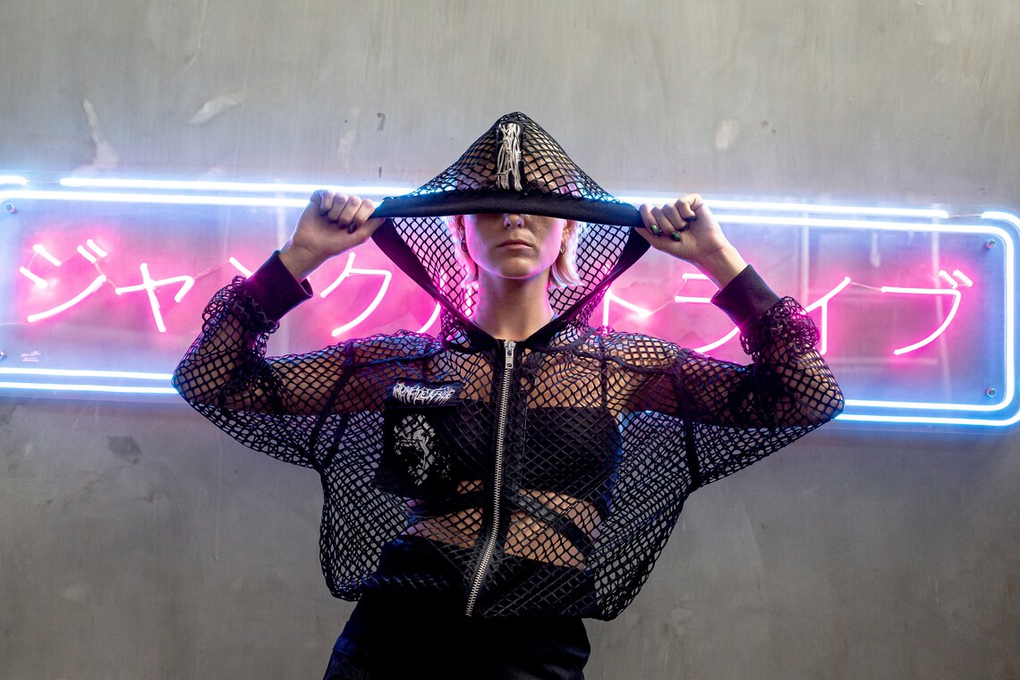 Urban Krusher Mesh Cropped Hoodie Jacket - LIMITED EDITION