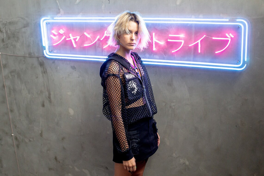 Urban Krusher Mesh Cropped Hoodie Jacket - LIMITED EDITION