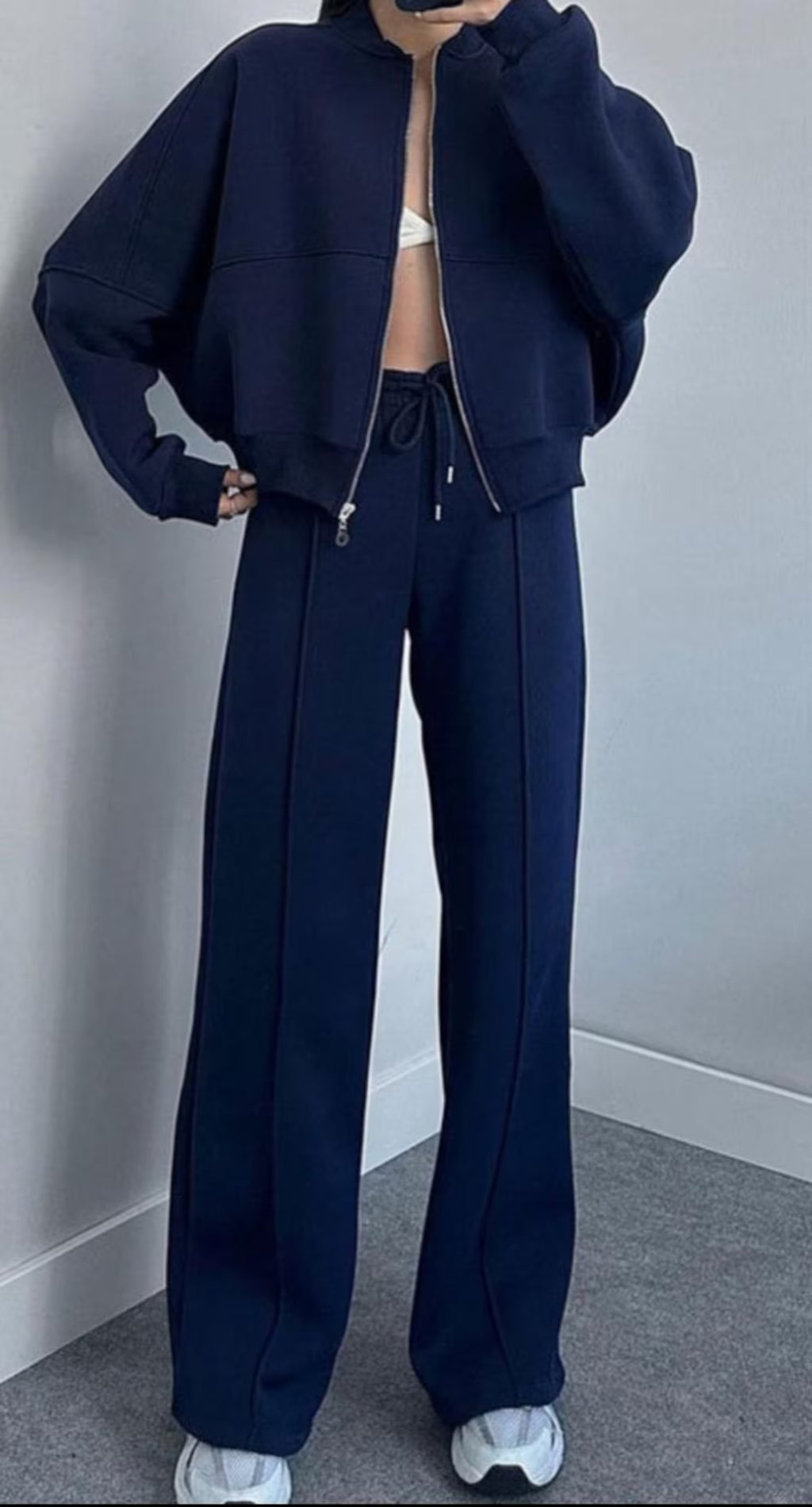 Anchor Clothing Women's Oversized Sweatshirt and Wide Leg Pants Set - Lounge Set