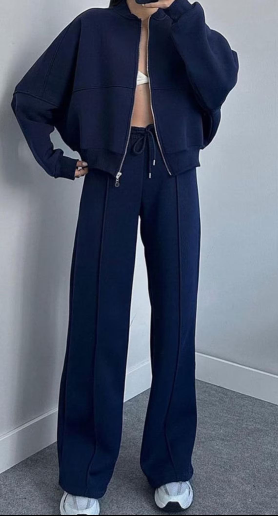 Anchor Clothing Women's Oversized Sweatshirt and Wide Leg Pants Set - Lounge Set
