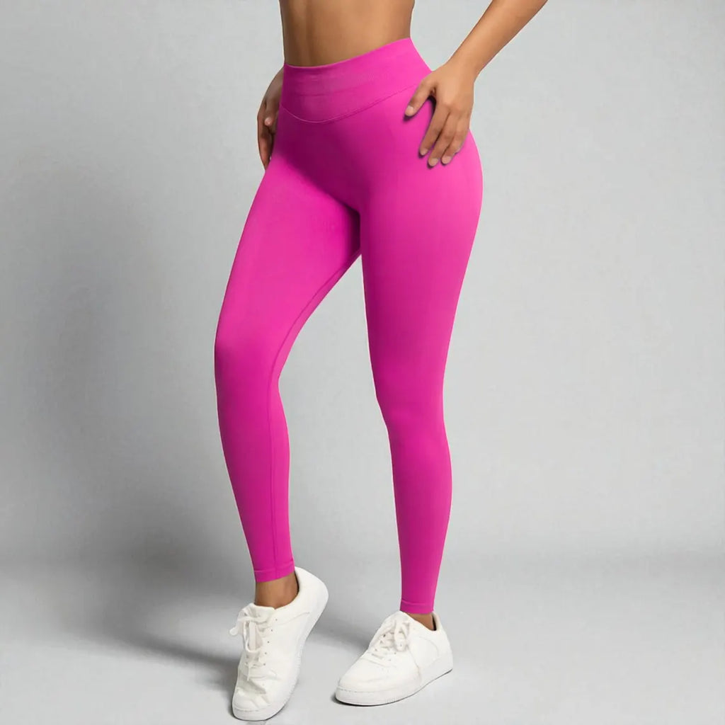 High Waist Seamless Yoga Leggings for Women – Stretch Workout Tights | Gym Fitness Pants | Indoor Outdoor Activewear