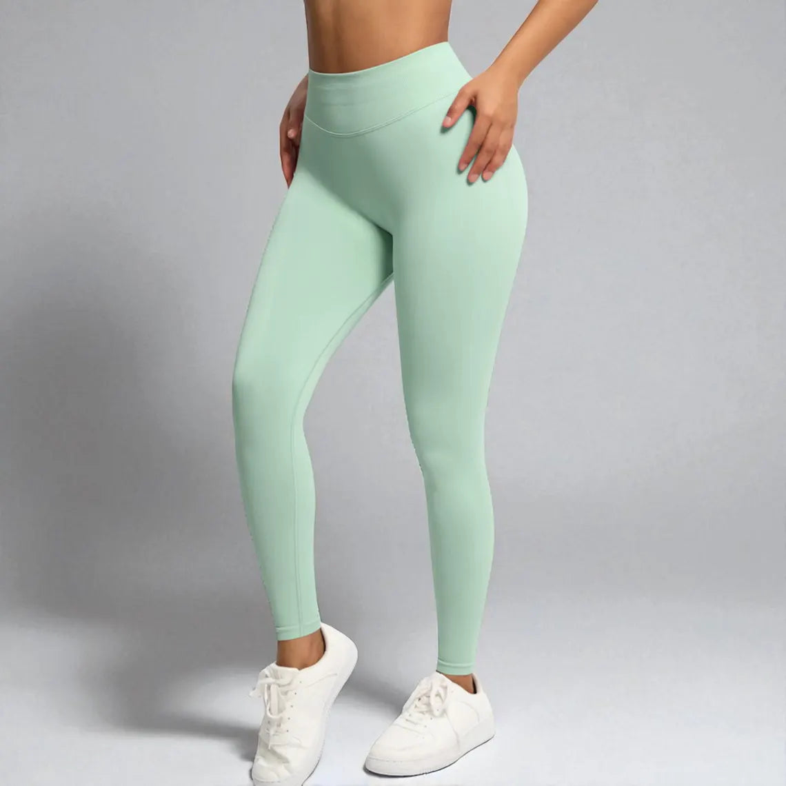 High Waist Seamless Yoga Leggings for Women – Stretch Workout Tights | Gym Fitness Pants | Indoor Outdoor Activewear