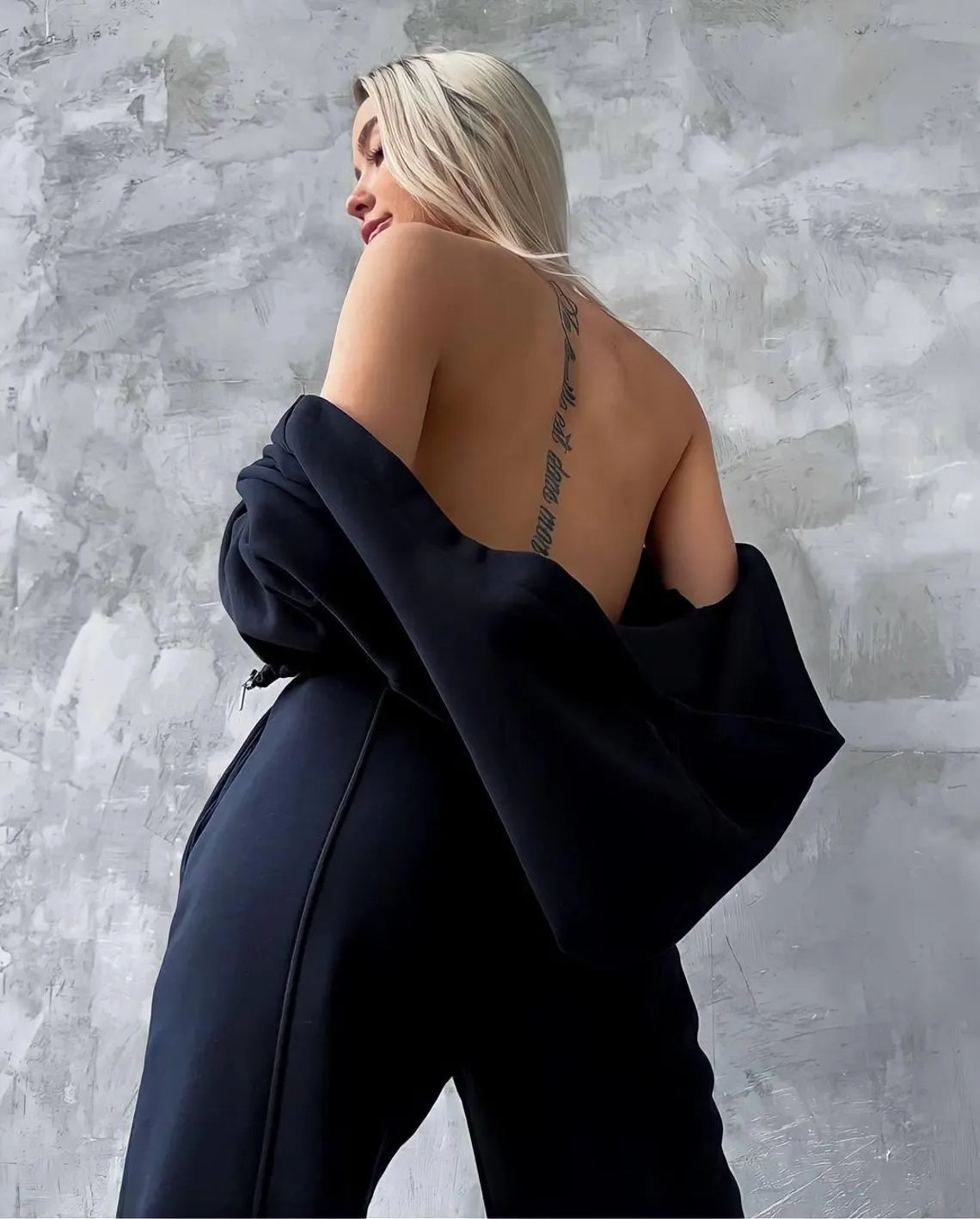 Fleece Tracksuit Set: Hoodie, Corset Crop Top & Joggers - Warm Loungewear