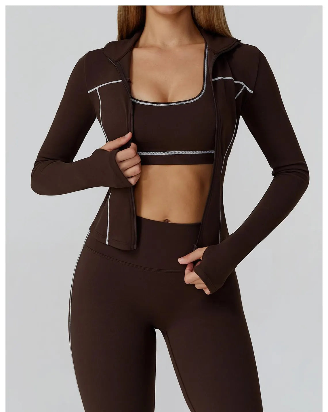 Honeycomb Activewear Set: High Waist Leggings & Crop Top Bodysuit