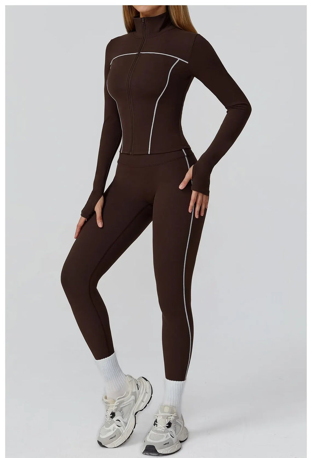 Honeycomb Activewear Set: High Waist Leggings & Crop Top Bodysuit