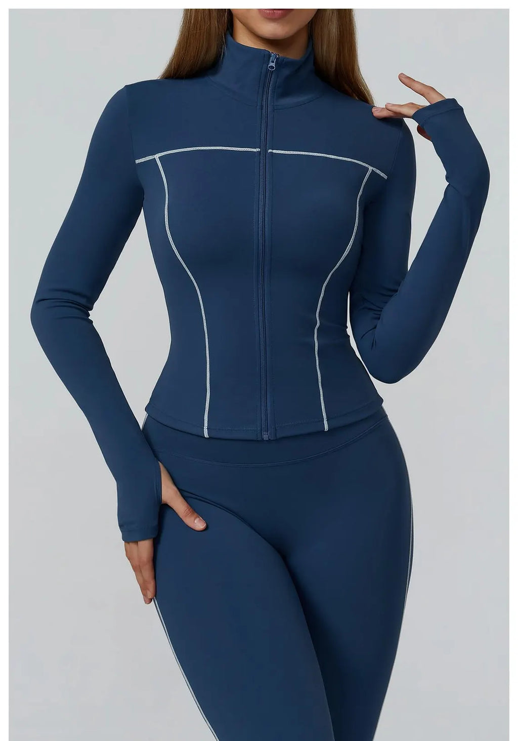 Honeycomb Activewear Set: High Waist Leggings & Crop Top Bodysuit