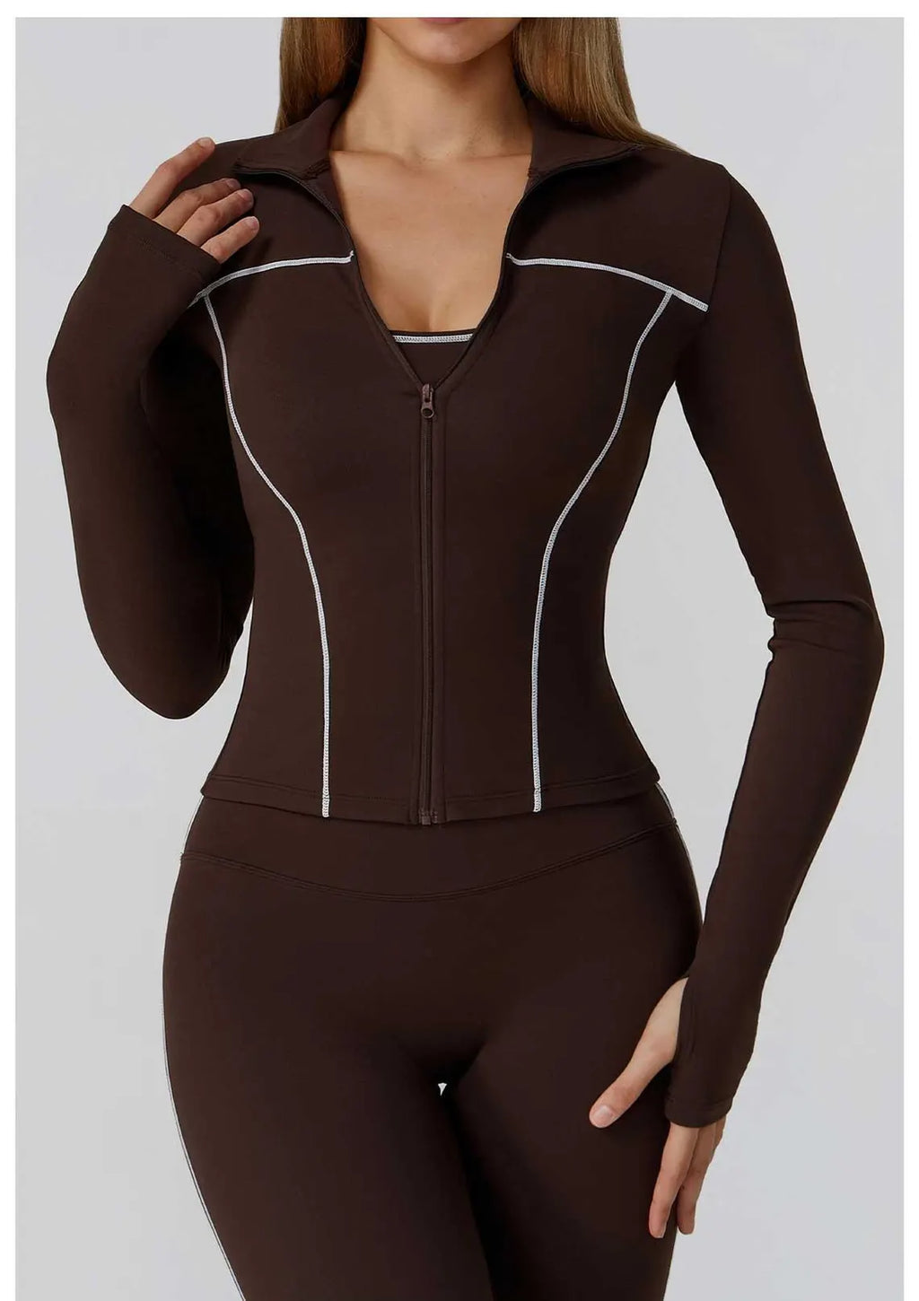 Honeycomb Activewear Set: High Waist Leggings & Crop Top Bodysuit
