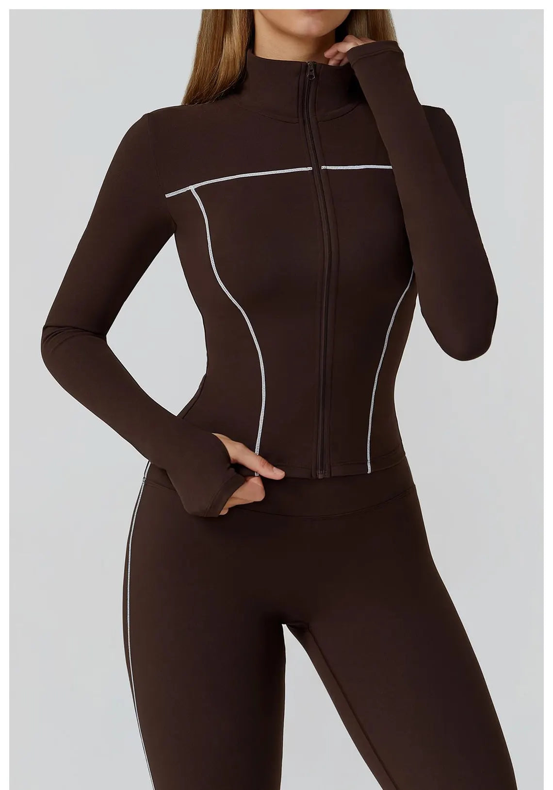Honeycomb Activewear Set: High Waist Leggings & Crop Top Bodysuit