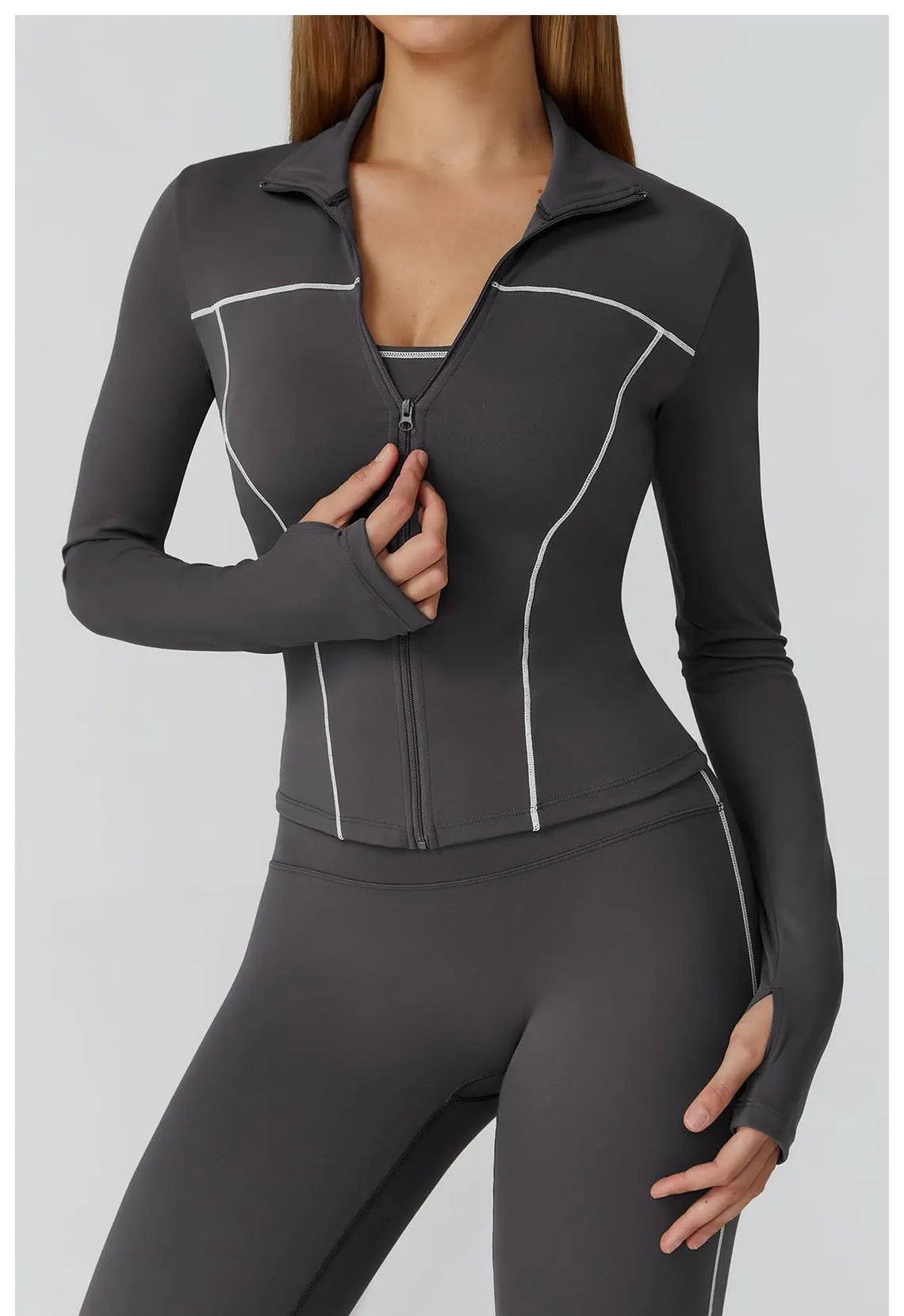 Honeycomb Activewear Set: High Waist Leggings & Crop Top Bodysuit