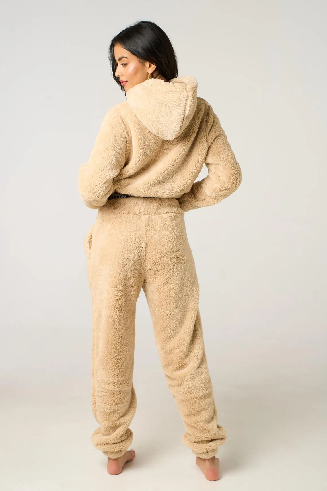 Women's Teddy Tracksuit. Fleece Cropped Hoodie or Joggers Set Loungewear Fluffy Winter Gifts for Her blogger Coord Borg Sweatshirt Gifts