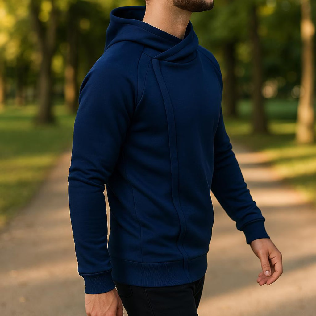 Men’s Side Zipper Hoodie | Autumn Winter Casual Hooded Sweatshirt | Long Sleeve Pullover Jacket