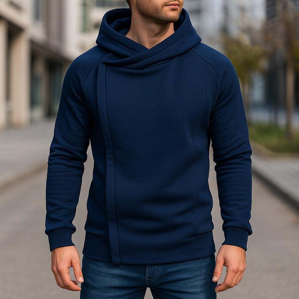 Men’s Side Zipper Hoodie | Autumn Winter Casual Hooded Sweatshirt | Long Sleeve Pullover Jacket