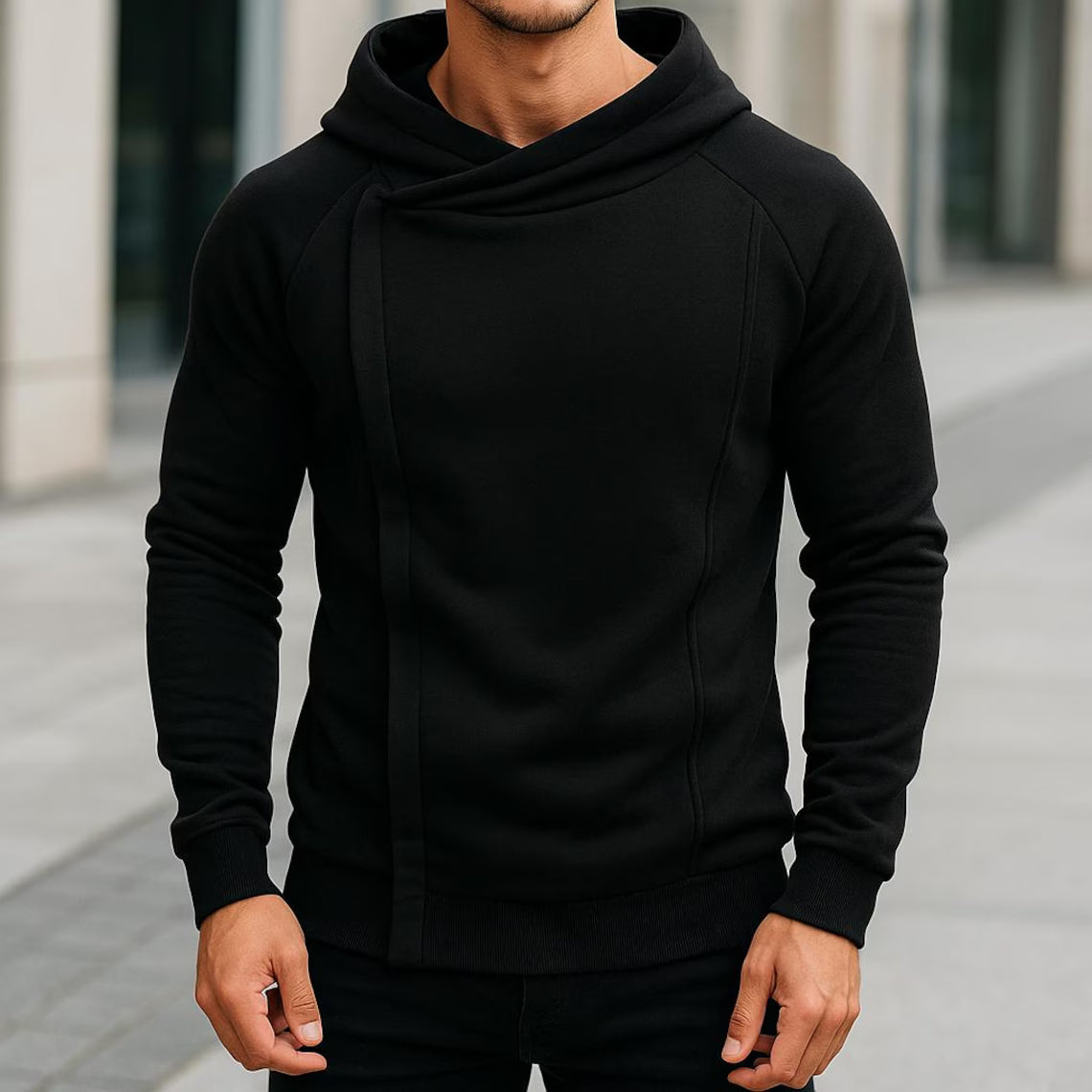 Men’s Side Zipper Hoodie | Autumn Winter Casual Hooded Sweatshirt | Long Sleeve Pullover Jacket