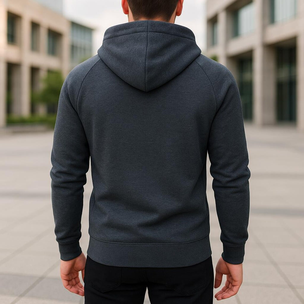 Men’s Side Zipper Hoodie | Autumn Winter Casual Hooded Sweatshirt | Long Sleeve Pullover Jacket