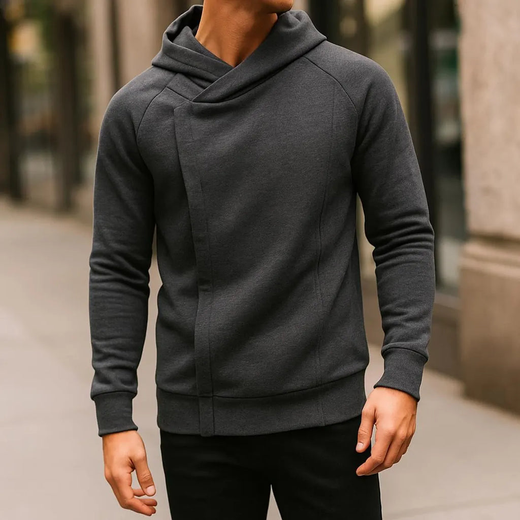 Men’s Side Zipper Hoodie | Autumn Winter Casual Hooded Sweatshirt | Long Sleeve Pullover Jacket