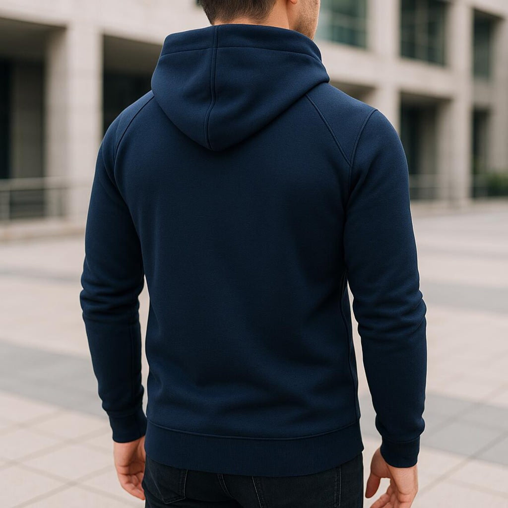 Men’s Side Zipper Hoodie | Autumn Winter Casual Hooded Sweatshirt | Long Sleeve Pullover Jacket