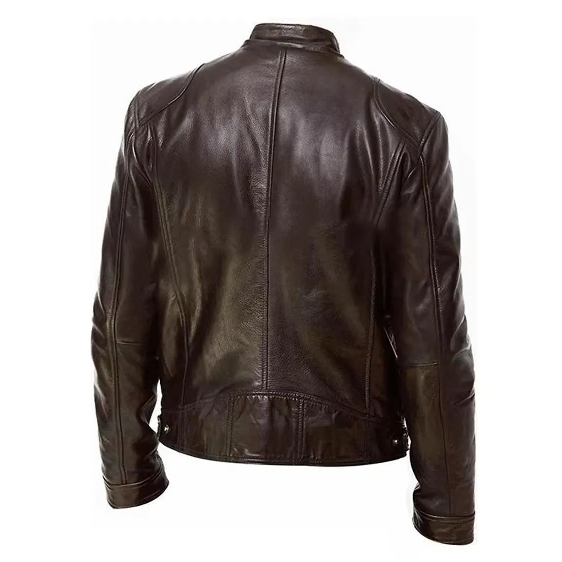 Men's Slim Fit PU Leather Motorcycle Jacket – Autumn Lapel Fashion Coat