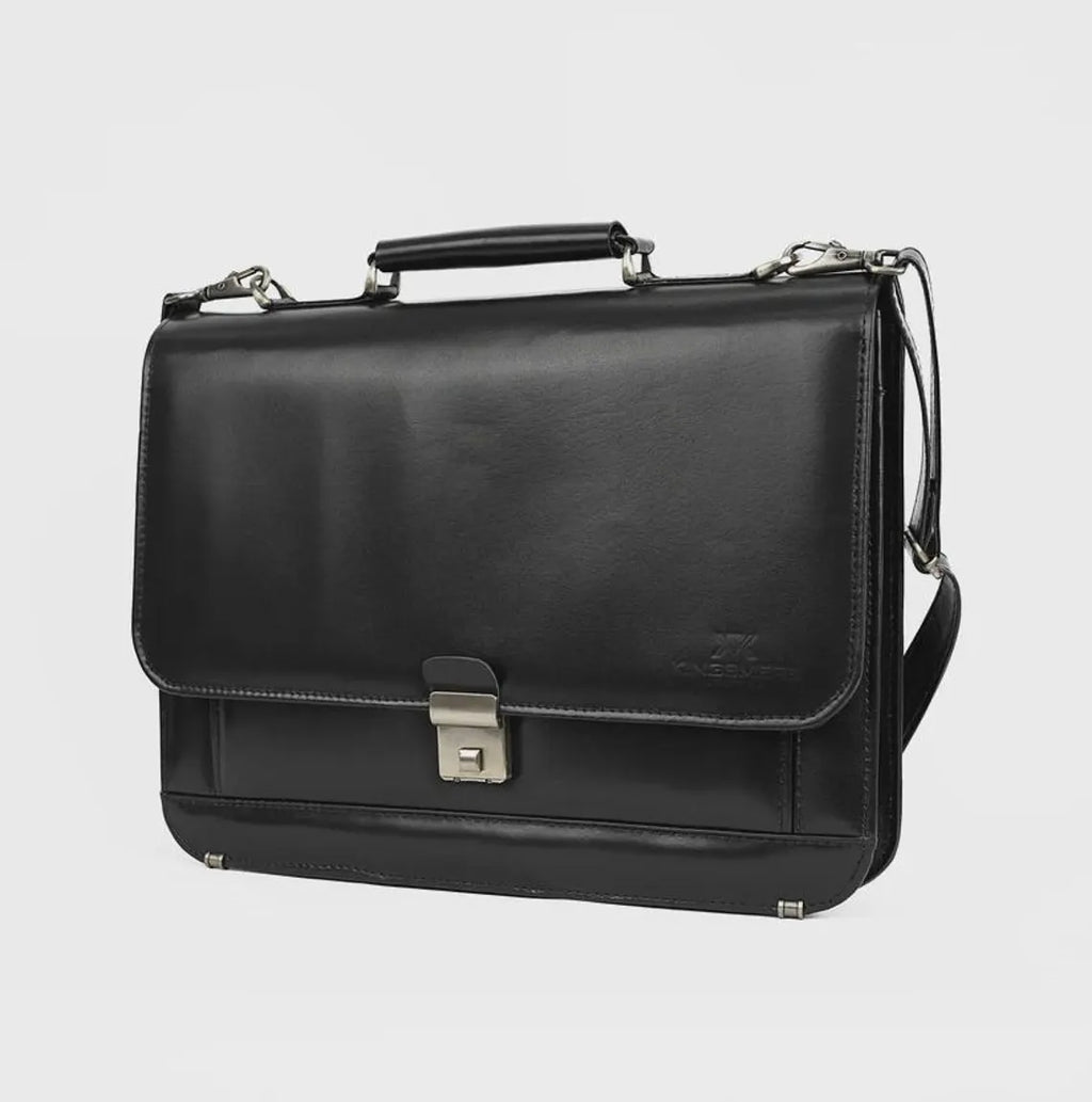 Handcrafted Genuine Cow Leather Laptop Briefcase Bag – Classic Business Edition