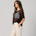 Women Mesh Workout Top | Breathable Gym Yoga Tee Fitness Tank | Layering Activewear