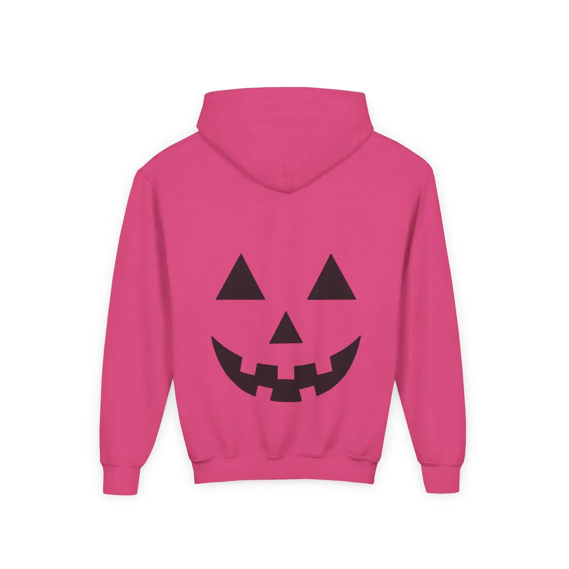 Jack-O'-Lantern Hoodie | Youth Halloween Hoodie | Pumpkin Face Sibling Sweatshirt | Gift for Kids