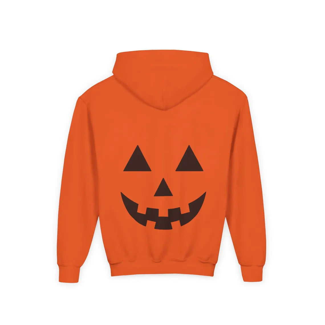 Jack-O'-Lantern Hoodie | Youth Halloween Hoodie | Pumpkin Face Sibling Sweatshirt | Gift for Kids