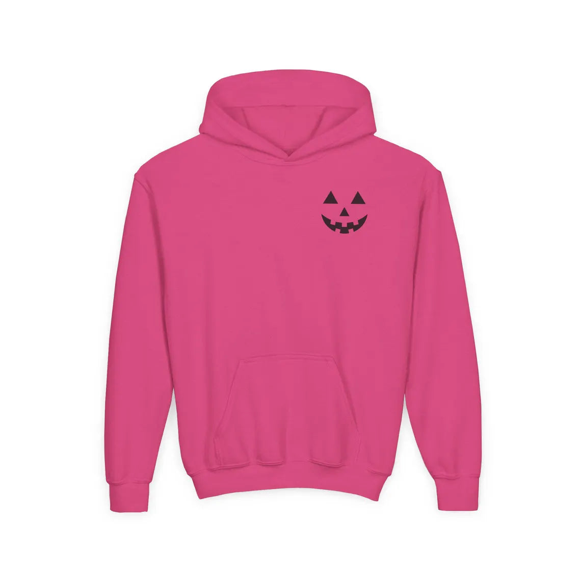 Jack-O'-Lantern Hoodie | Youth Halloween Hoodie | Pumpkin Face Sibling Sweatshirt | Gift for Kids