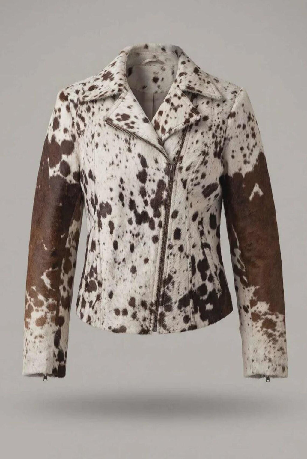 Custom Fit Women's Cowhide Hair-On Leather Jacket – Western Fashion Outerwear