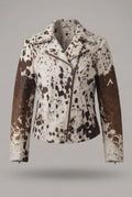 Custom Fit Women's Cowhide Hair-On Leather Jacket – Western Fashion Outerwear