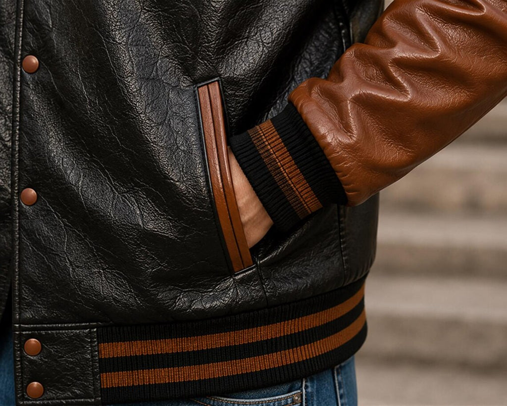 Men's Handmade Varsity Jacket | Classic Letterman Custom College Personalised Baseball Bomber Outerwear Coat