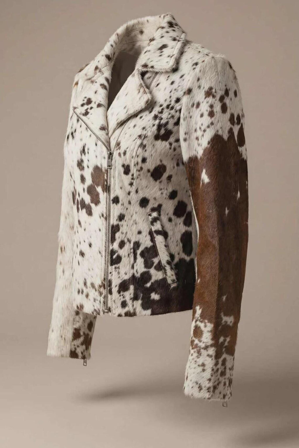 Custom Fit Women's Cowhide Hair-On Leather Jacket – Western Fashion Outerwear