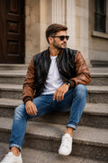 Men's Handmade Varsity Jacket | Classic Letterman Custom College Personalised Baseball Bomber Outerwear Coat