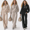 Womens Ladies Tracksuit Fleece jogger Lounge wear Sweater Trouser Co-Ord Set