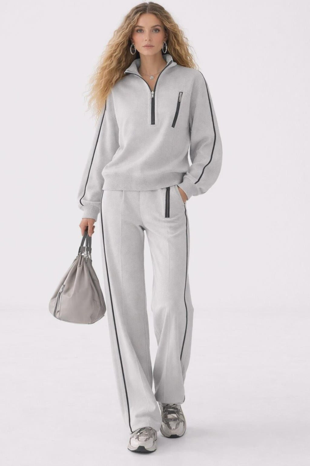 Womens Ladies Tracksuit Fleece jogger Lounge wear Sweater Trouser Co-Ord Set
